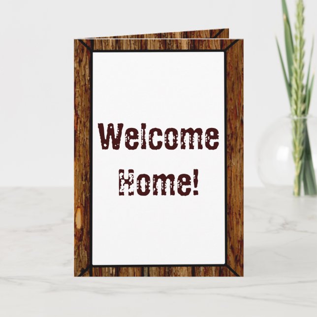 Welcome Zuhause Military Dankeskarte (Vorderseite)