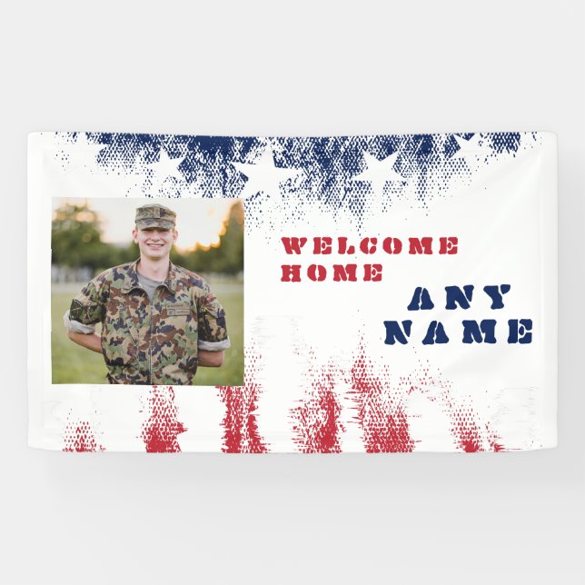 Welcome Zuhause Military Veteran Foto Banner (Horizontal)