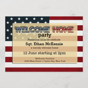 Welcome Zuhause Partys Einladung