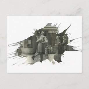 Welcome Zuhause   Postkarte