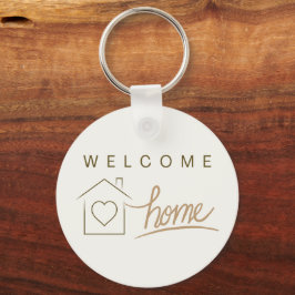 Welcome Zuhause Real Anwesen Client Minimalistisch Schlüsselanhänger