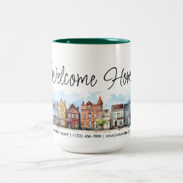 Welcome Zuhause Real Anwesen Closing-Geschenk Zweifarbige Tasse