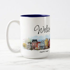 Welcome Zuhause Real Anwesen Closing-Geschenk Zweifarbige Tasse