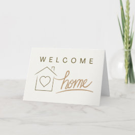 Welcome Zuhause Realtor Client Minimalistisch Eleg Dankeskarte