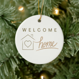 Welcome Zuhause Realtor Einfache Minimalistische W Keramik Ornament