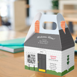 Welcome Zuhause Realtor Logo Neue Zuhause-Geschenk Geschenkschachtel