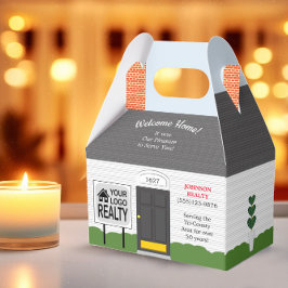 Welcome Zuhause Realtor Logo Neue Zuhause Medium G Geschenkschachtel