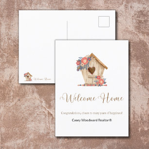 Welcome Zuhause Realtor Personalisiert Postkarte