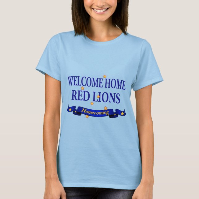 Welcome Zuhause Red Lions T-Shirt (Vorderseite)