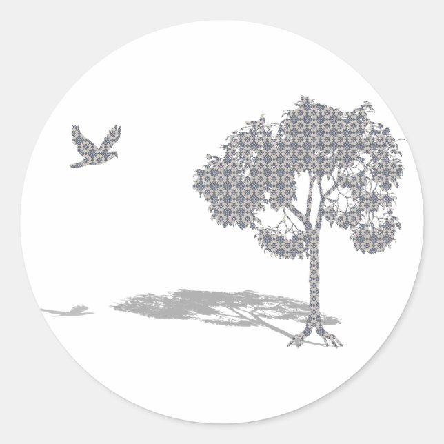 Welcome Zuhause Runder Aufkleber (Vorderseite)