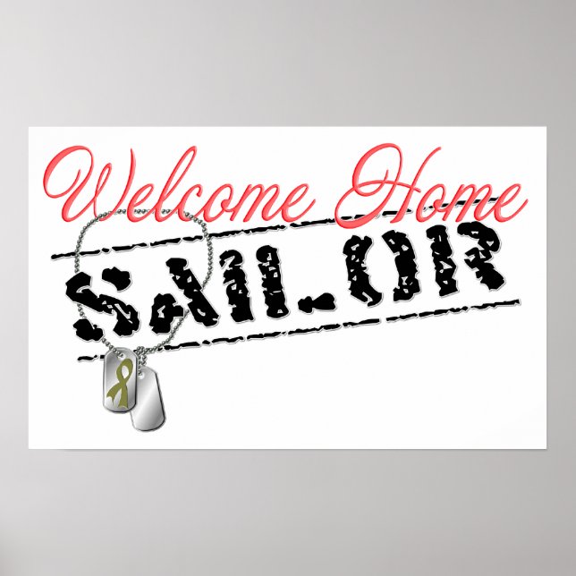 Welcome Zuhause Sailor Poster (Vorne)