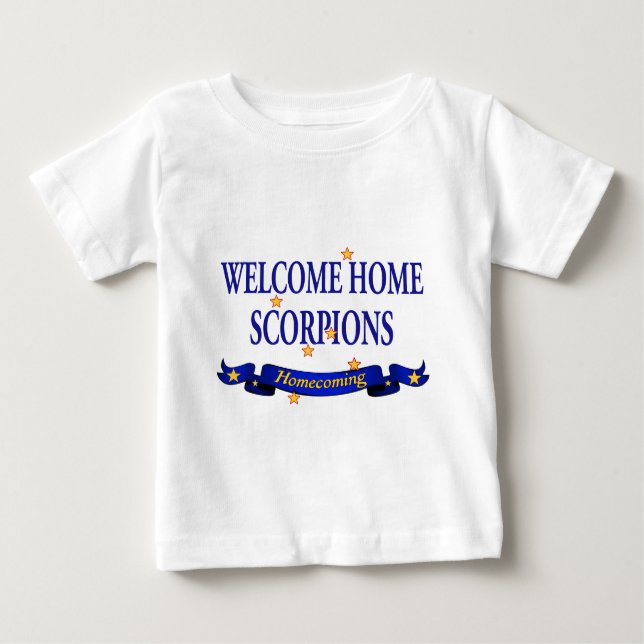 Welcome Zuhause Scorpions Baby T-shirt (Vorderseite)