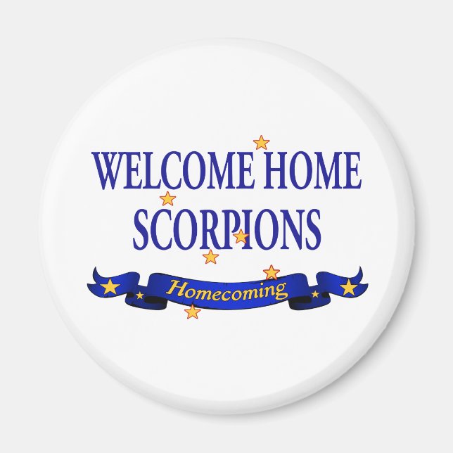 Welcome Zuhause Scorpions Magnet (Vorne)