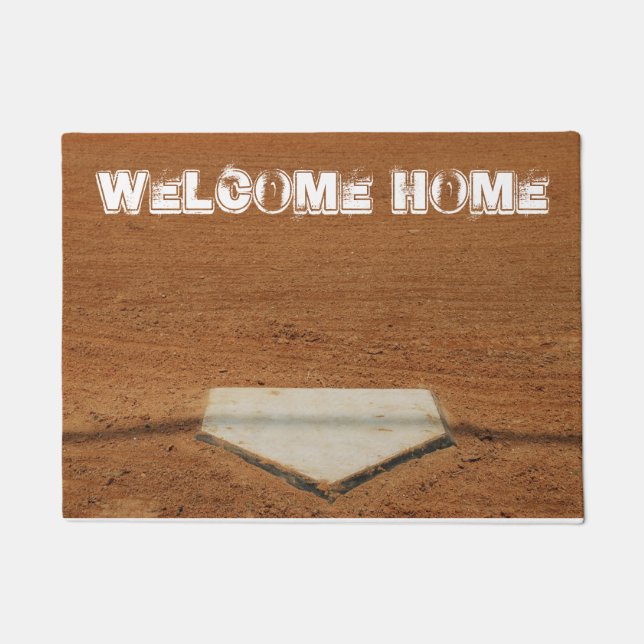 Welcome Zuhause Softball/Baseball Zuhause Plate Do Fußmatte (Vorderseite)
