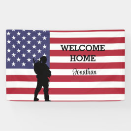 Welcome Zuhause Soldier | Banner für Militärflagge