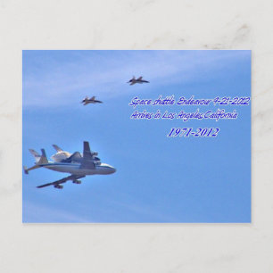 Welcome Zuhause, Space Shuttle Endeavour_Postcard Postkarte