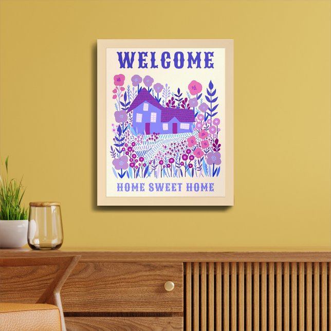 WELCOME ZUHAUSE SWEET ZUHAUSE Farmhouse Blume CUST Poster (WELCOME HOME SWEET HOME Farmhouse Flowers CUSTOM Poster
)