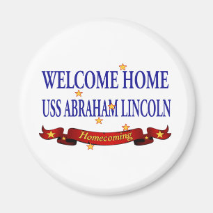 Welcome Zuhause USS Abraham Lincoln Magnet
