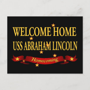 Welcome Zuhause USS Abraham Lincoln Postkarte