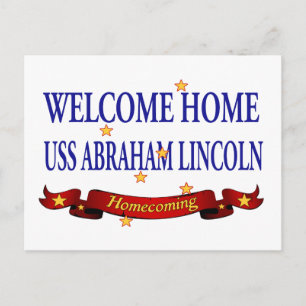 Welcome Zuhause USS Abraham Lincoln Postkarte