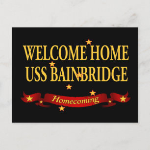 Welcome Zuhause USS Bainbridge Postkarte