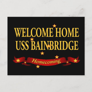 Welcome Zuhause USS Bainbridge Postkarte