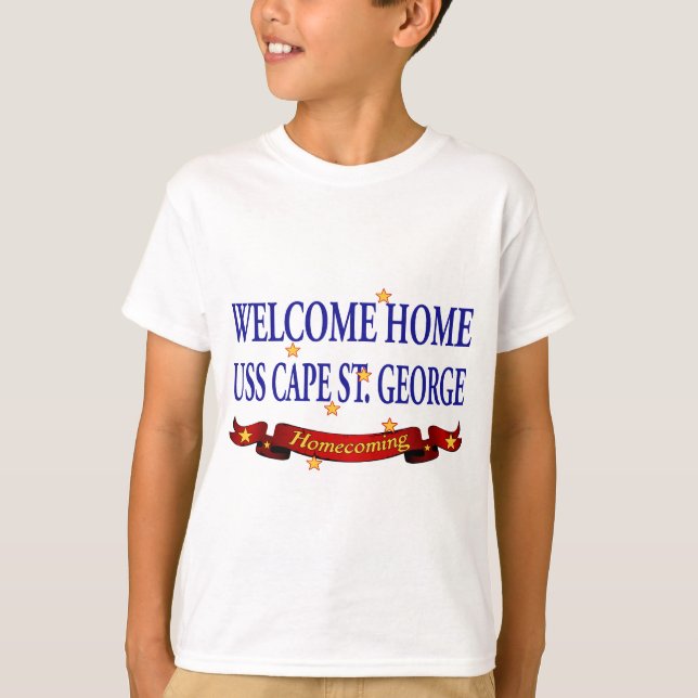 Welcome Zuhause USS Cape St. George T-Shirt (Vorderseite)