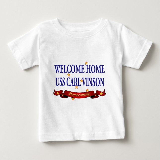 Welcome Zuhause USS Carl Vinson Baby T-shirt (Vorderseite)
