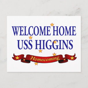 Welcome Zuhause USS Higgins Postkarte