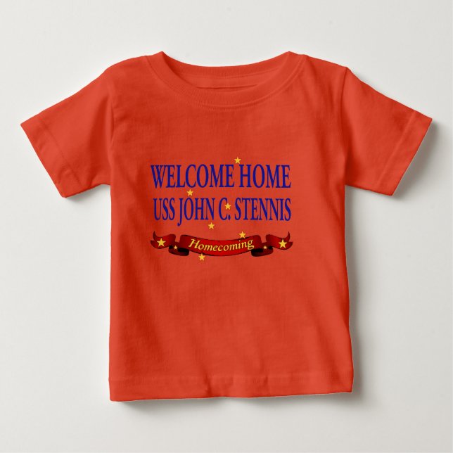 Welcome Zuhause USS John C. Stennis Baby T-shirt (Vorderseite)