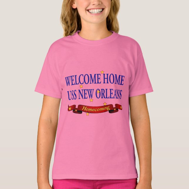 Welcome Zuhause USS New Orleans T-Shirt (Vorderseite)