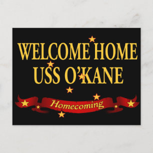 Welcome Zuhause USS O'Kane Postkarte