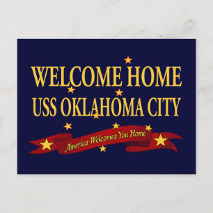 Welcome Zuhause USS Oklahoma City Postkarte