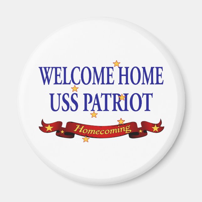 Welcome Zuhause USS Patriot Magnet (Vorne)