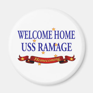 Welcome Zuhause USS Ramage Magnet