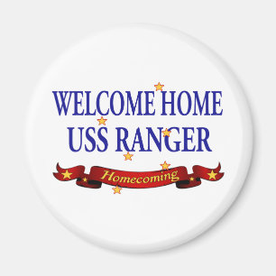 Welcome Zuhause USS Ranger Magnet