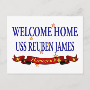 Welcome Zuhause USS Reuben James Postkarte