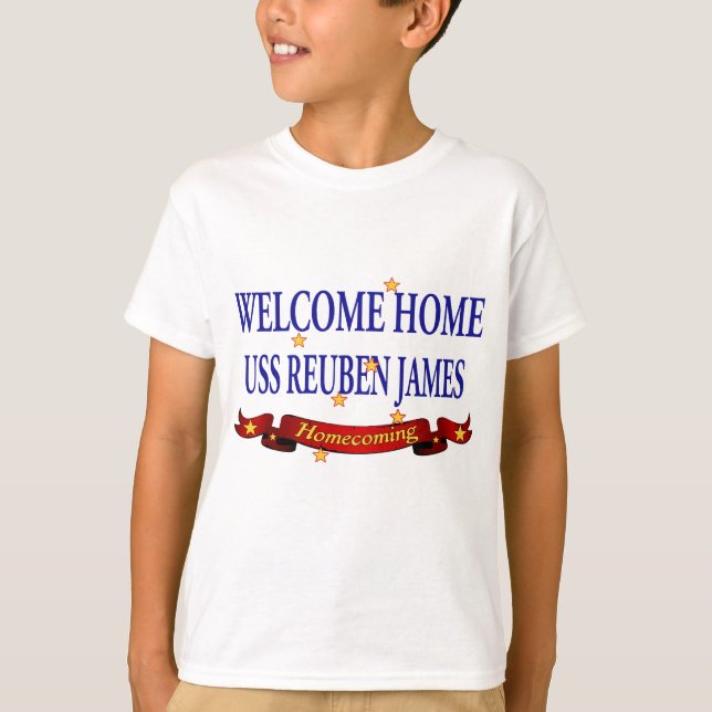 Welcome Zuhause USS Reuben James T-Shirt (Vorderseite)
