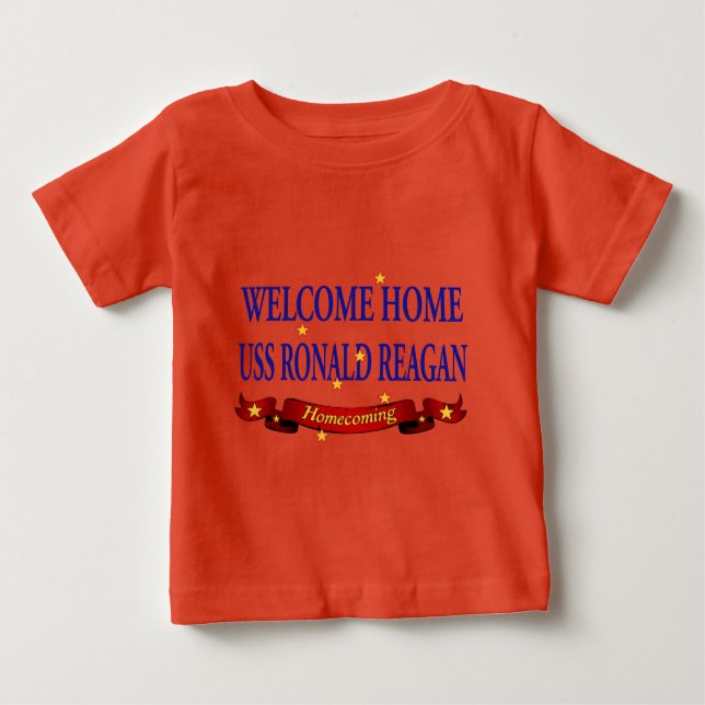 Welcome Zuhause USS Ronald Reagan Baby T-shirt (Vorderseite)