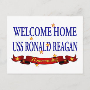 Welcome Zuhause USS Ronald Reagan Postkarte