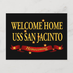 Welcome Zuhause USS San Jacinto Postkarte