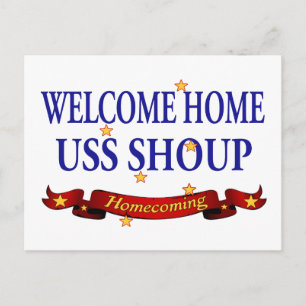 Welcome Zuhause USS Shoup Postkarte