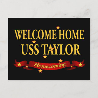 Welcome Zuhause USS Taylor Postkarte