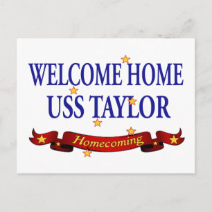 Welcome Zuhause USS Taylor Postkarte
