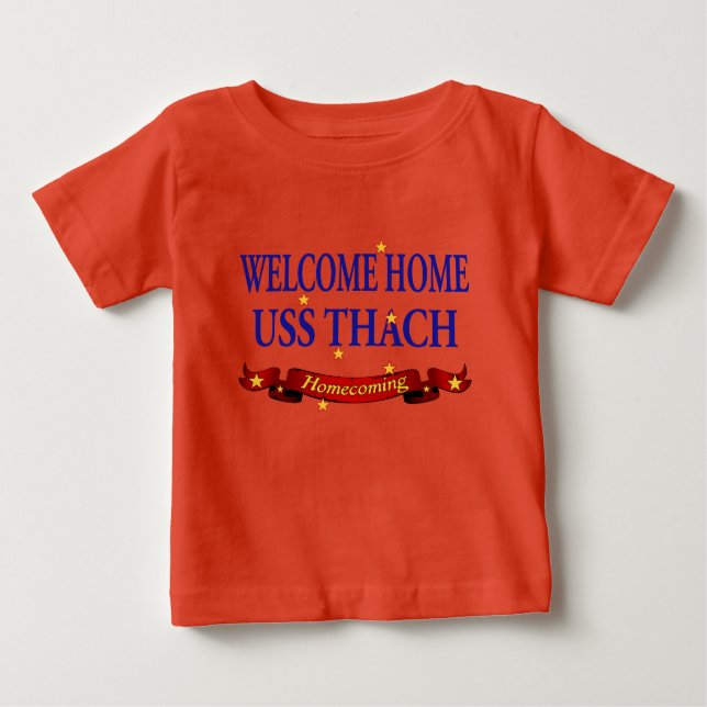 Welcome Zuhause USS Thach Baby T-shirt (Vorderseite)