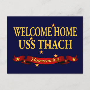 Welcome Zuhause USS Thach Postkarte