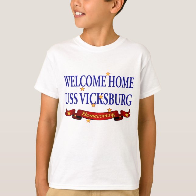 Welcome Zuhause USS Vicksburg T-Shirt (Vorderseite)