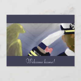 Welcome Zuhause Veteran Postcard Postkarte
