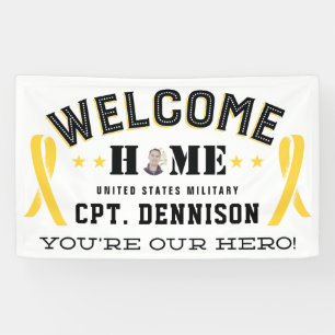 Welcome Zuhause Yellow Ribbon Stationierung Banner