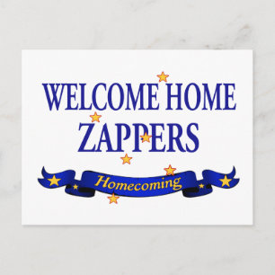 Welcome Zuhause Zappers Postkarte